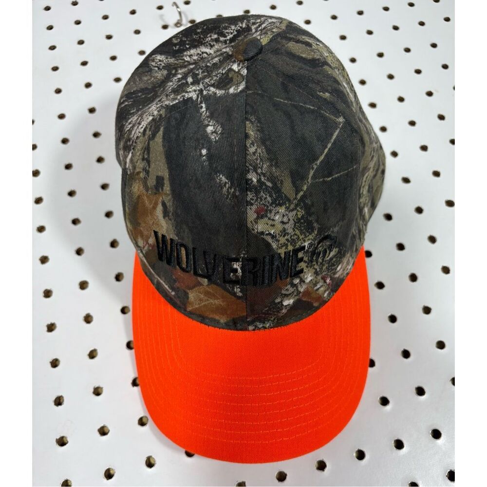 Wolverine camo snap back hat
